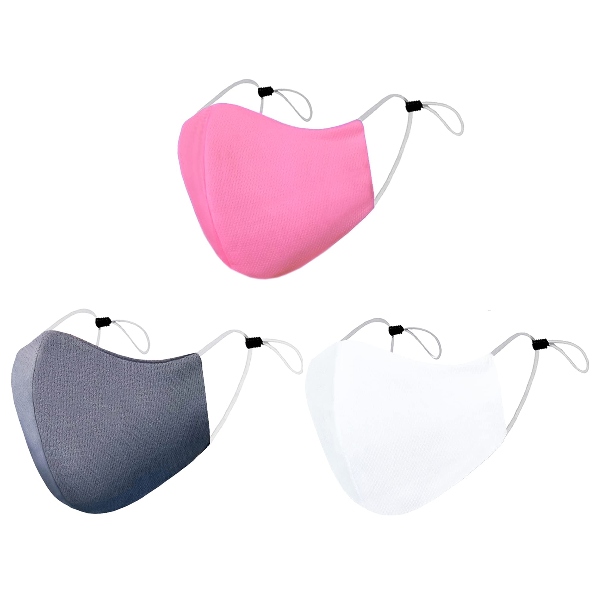 Arcarius Breathable Sports Face Mask – Moisture Wicking Gym & Travel Fit (3-Pack)