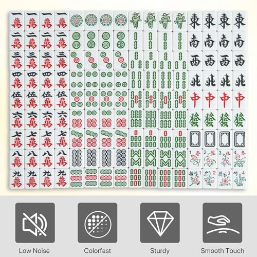 Mesa automática para Mahjong plegable con 4 ruedas y 4 cajones miniatura 5