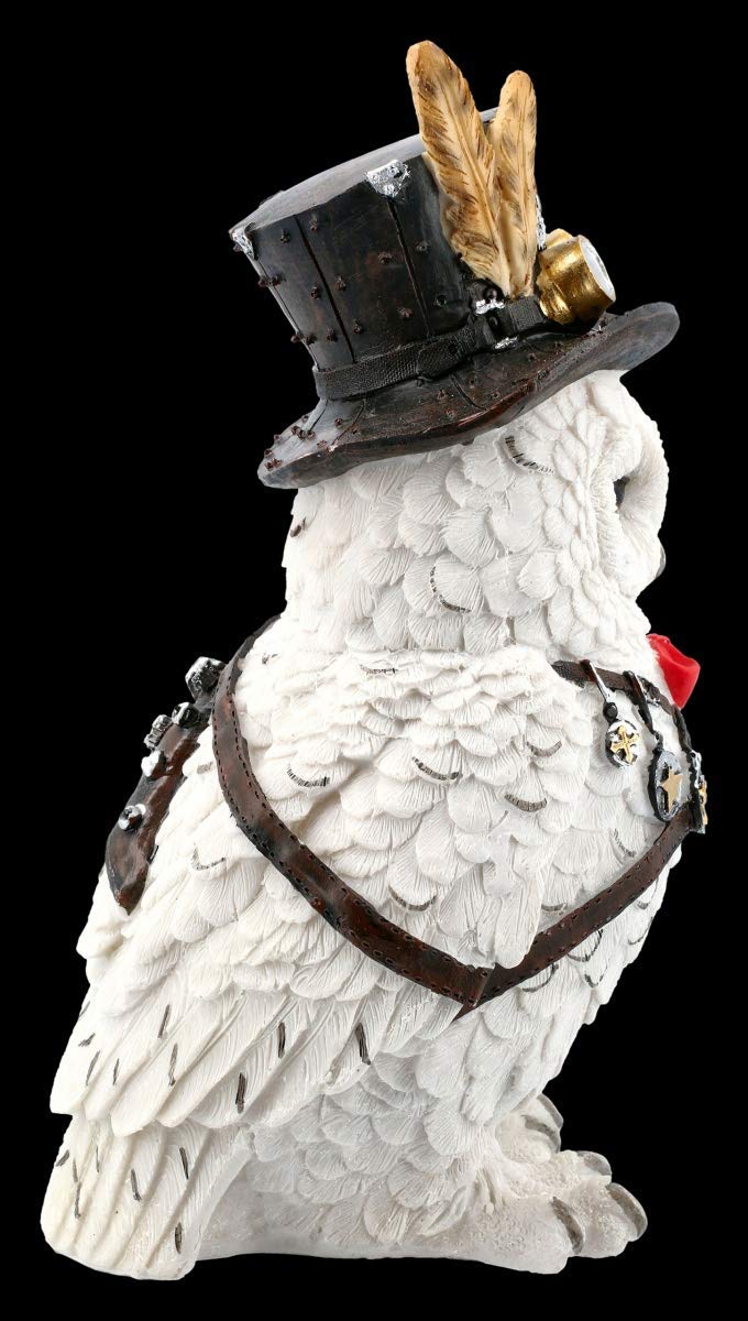 Figuren shop gmbh Búhos Fantasy Carácter Animal - Steampunk Cogsmiths Búho Graciosos Figura Decorativa, Artículo Decorativo, Wohn-Deko, H 23,5 CM