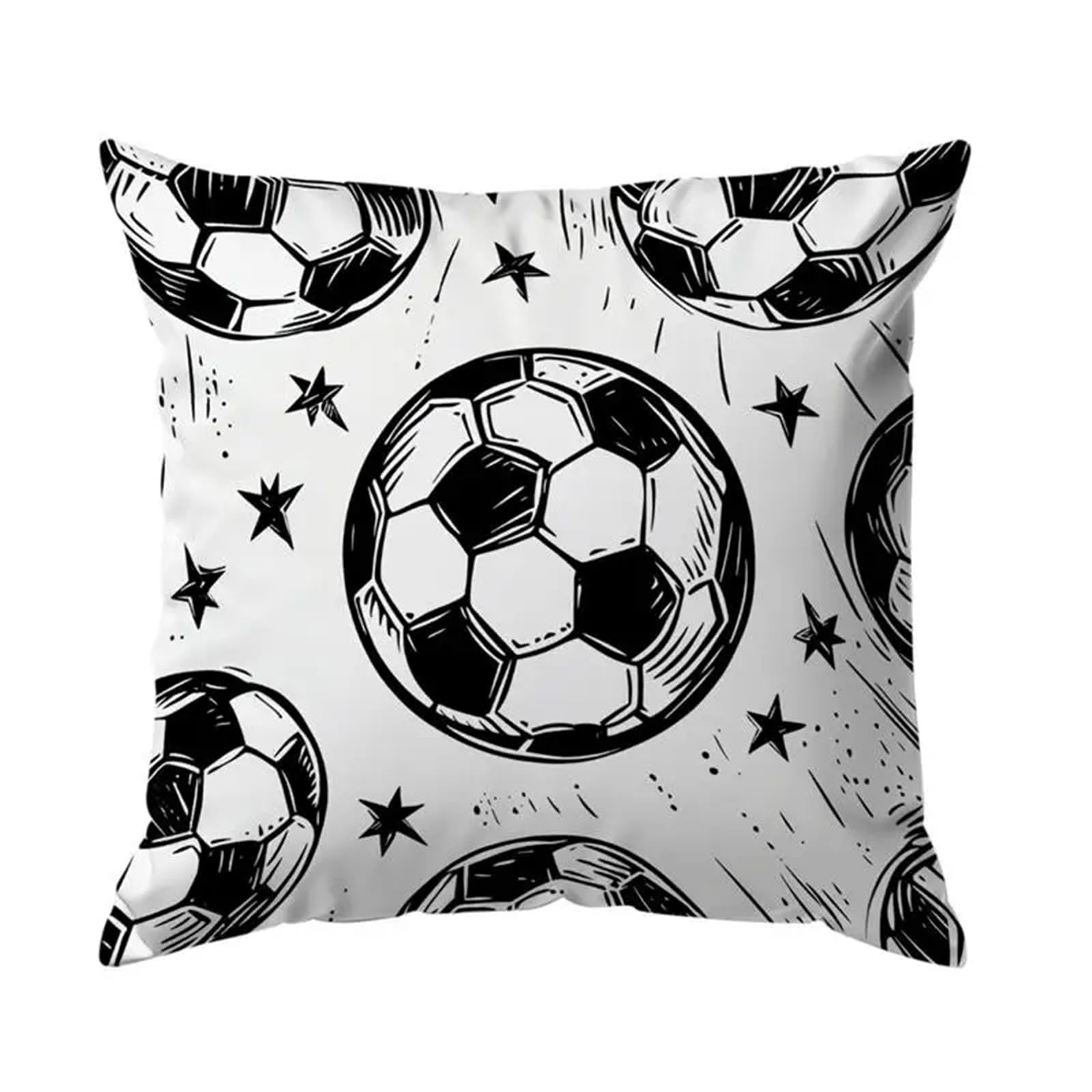 ZYAYNG Football Pattern Cushion Polyester Pillow For Home Sofa Chair Bed Car Party Table Decoration For Home(Color2)