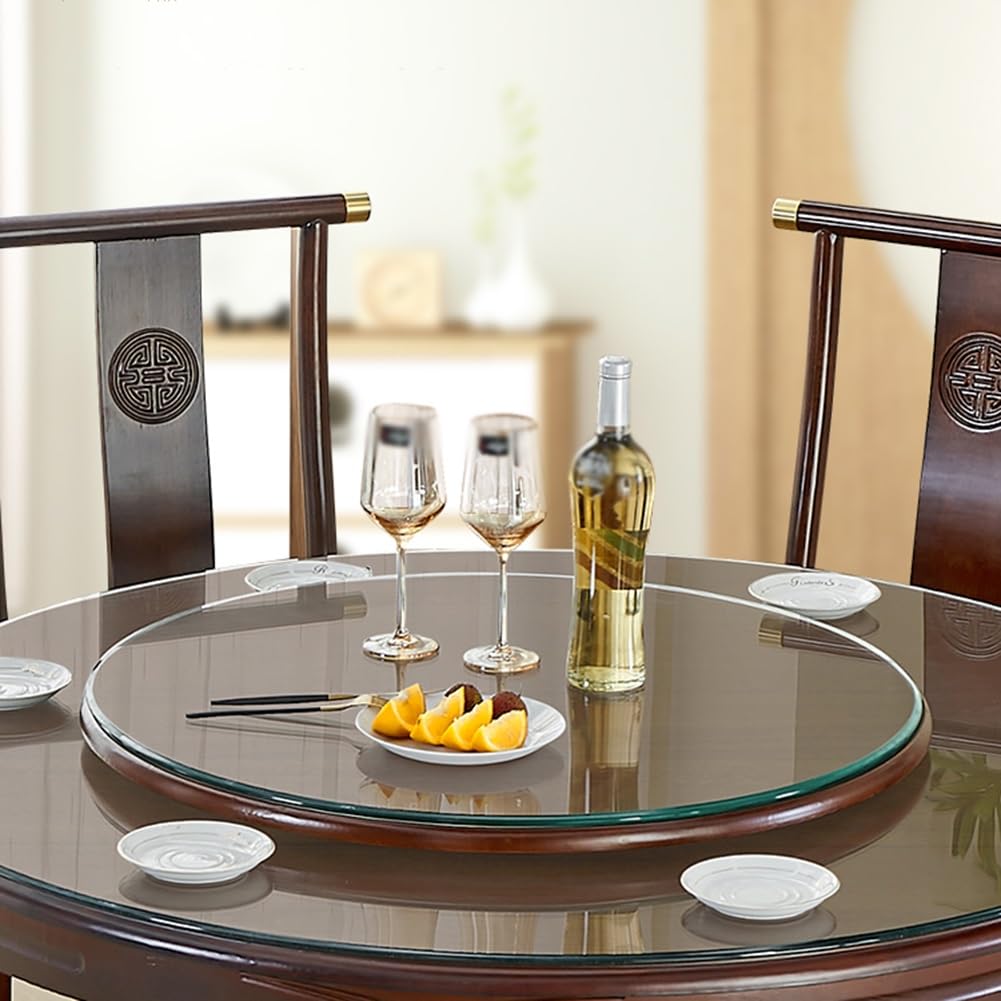 Amazon.co.jp: KXWOQ3ED ラウンドガラステーブルトップ、20インチ - 40