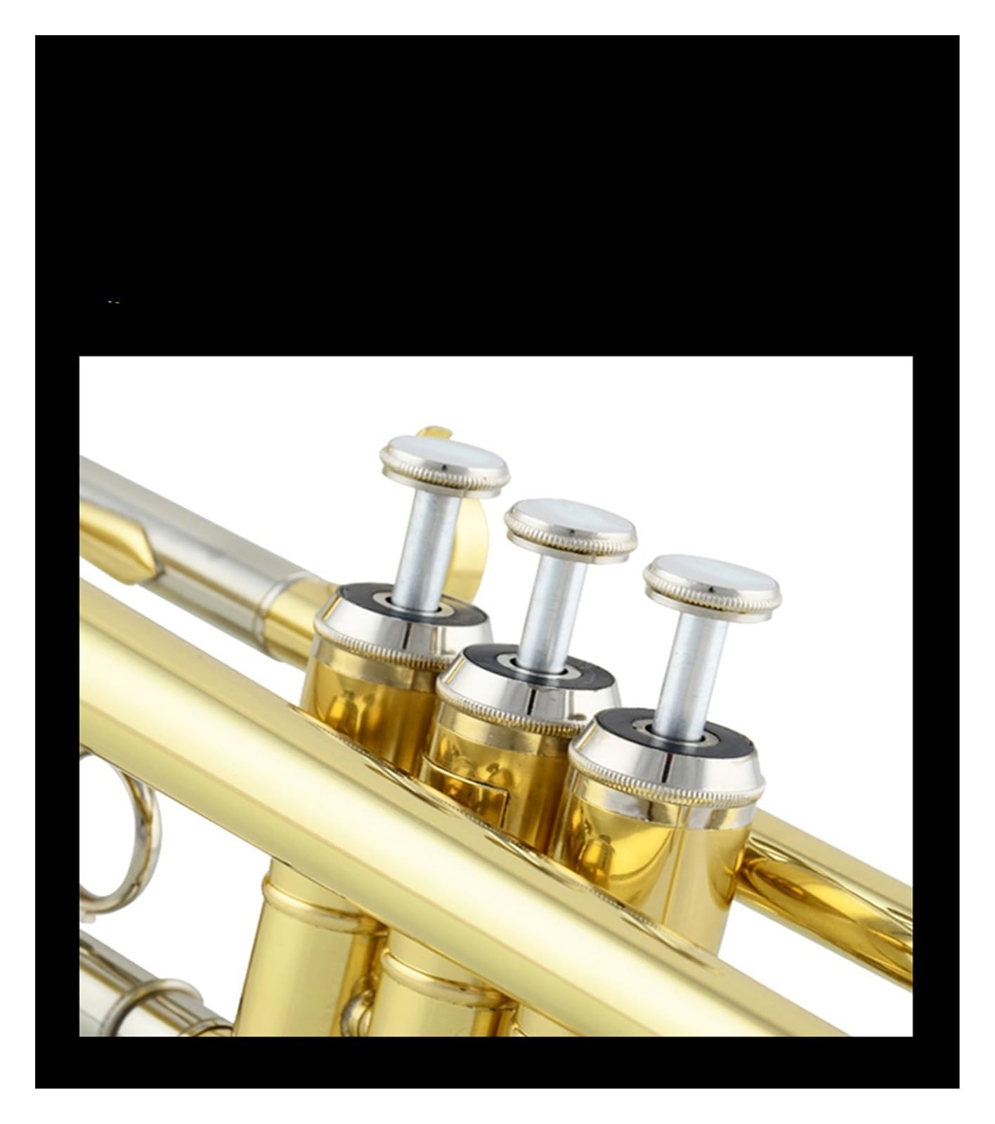 Professionell Trompete Einsteiger-Standard-B-Trompeteninstrument für Anfänger für Spielen professioneller Blasinstrumente