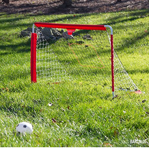 Soccer Goal and Pitchback 3 in 1 Sports Net with Soccer Ball
