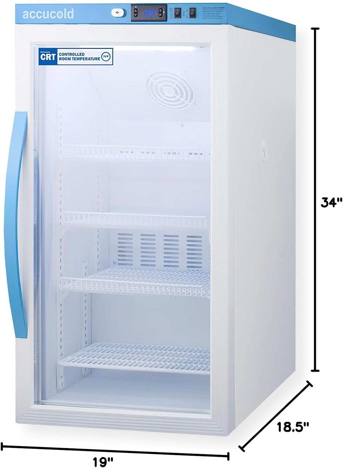 Accucold ARG3PV-CRT Counter Height Controlled Room Temperature Cabinet; 3 cu.ft Capacity; Automatic Defrost; Purpose-built Design to Store Medication, Pharmaceuticals, and other Sensitive Materials
