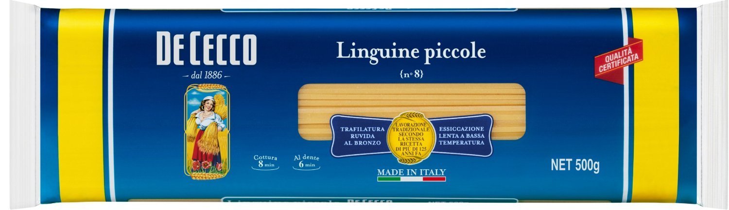 De Cecco ディ・チェコ No.8 リングイーネピッコレ 500g×4個