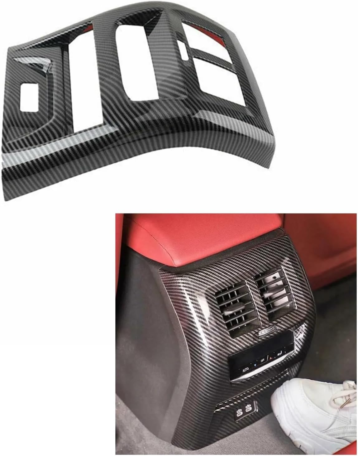 Car Decorative Accessories Conditioner Rear Outlet Vent Panel Cover Kick Plate Compatible for X3 IX3 2022-2023