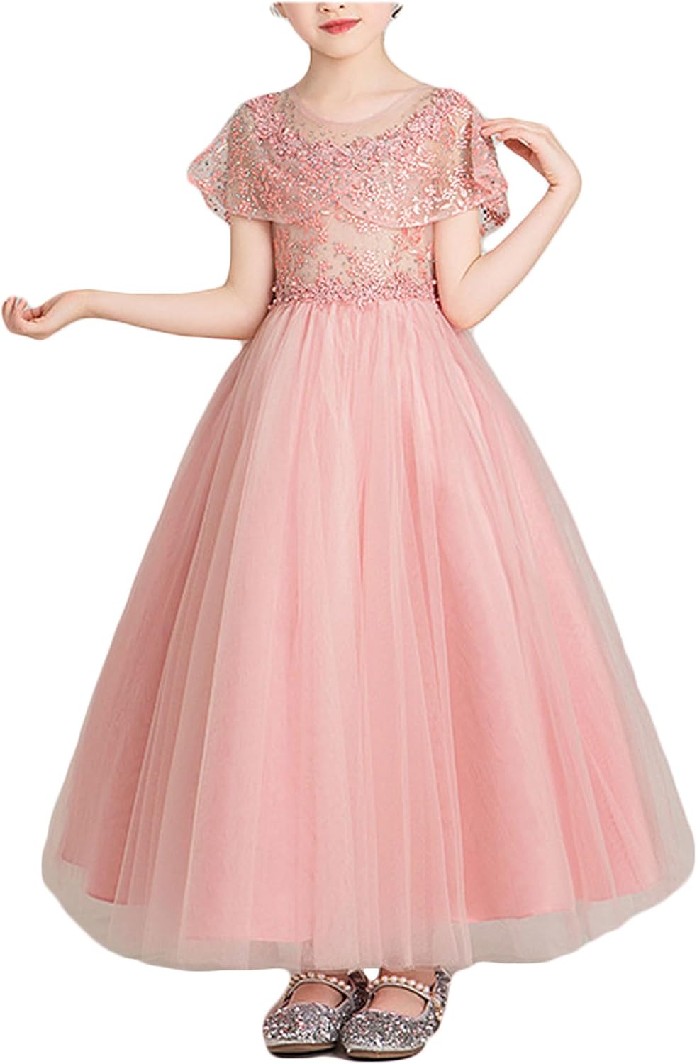 Bestgift Children's Evening Dresses Birthday Tutu Flower Girl Princess Dresses