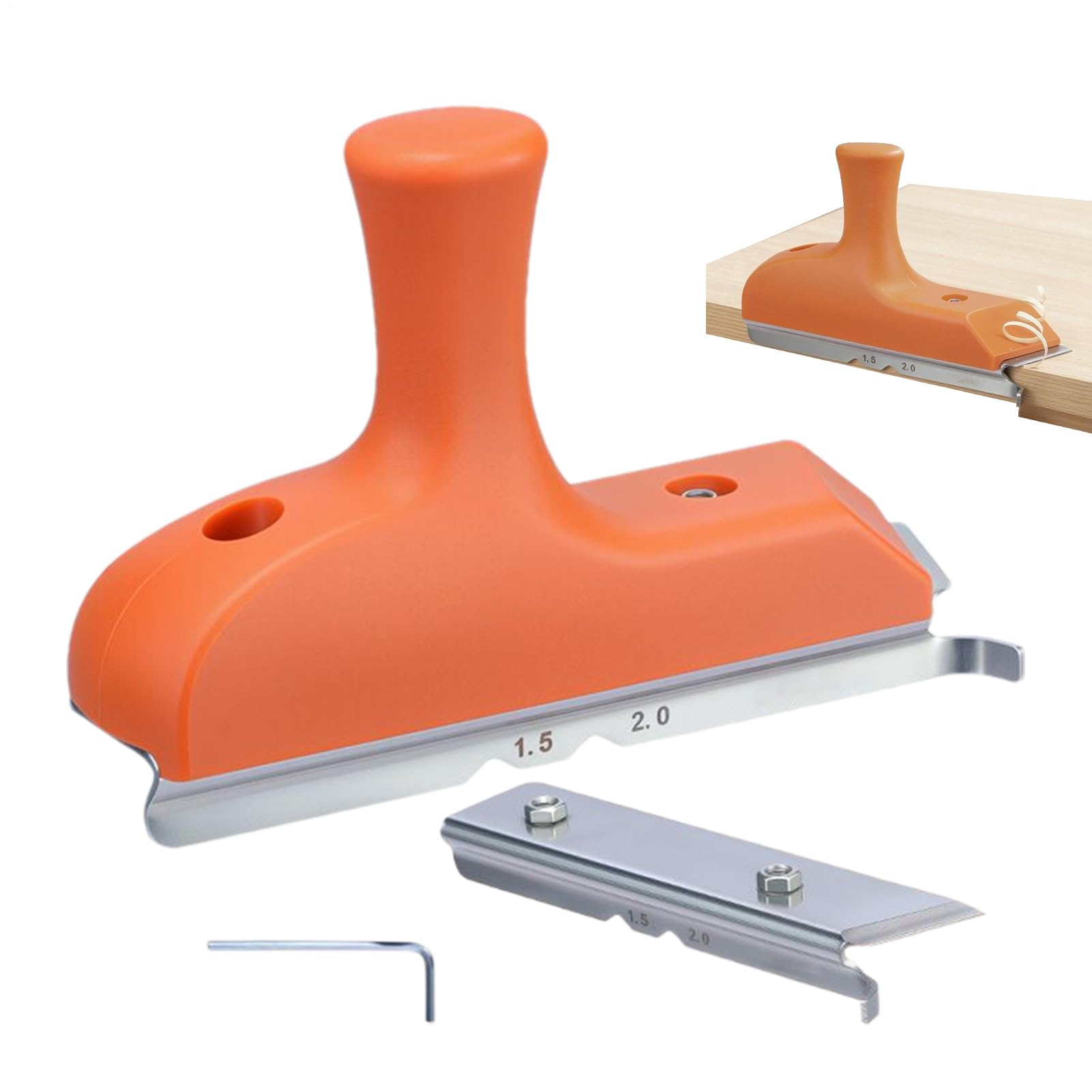 Furnier Edge Trimmer - Woodworking | Edge Refuserer | Multi-Usages Randligaments Precision Slico pour PVC, ABS & Placage pour bords droits, incurvés et tressés