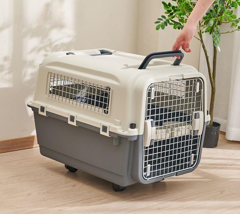 Amazon | Larzizl ペットキャリー 犬 クレート 犬 中型犬 大型犬