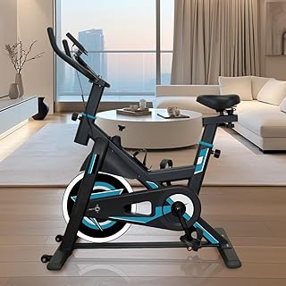 Bicicleta Ergométrica Spinning 5kg Volante Estofado PU com Monitor
