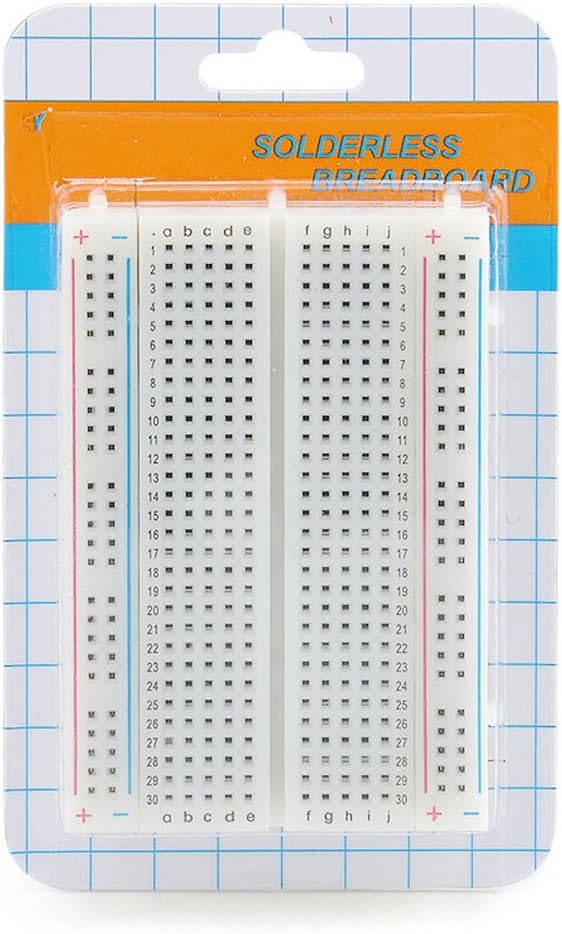 HiLetgo 3pcs 400 Ties Mini Solderless Breadboard Universal 400 Contacts Solderless Breadboard 400 Points Prototyping Shield for Electronics Testig DIY