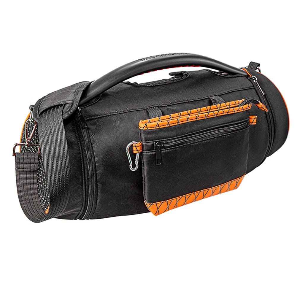 EVA - Funda rígida de transporte para altavoces JBL para boombox 2 3, bolsa de almacenamiento portátil de viaje con ventana transparente, caja protectora a prueba de golpes, 47 x 18 x 18 cm