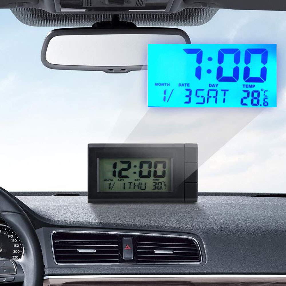 Horloge Portable LCD Table Numérique Tableau De Bord De Voiture Bureau Électronique LCD Table Numérique Tableau De Bord De Voiture Bureau Électronique Horloge Date Heure Calendrier Affichage
