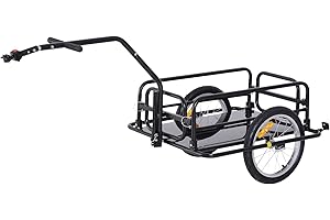 Aosom Bike Cargo Trailer: Heavy Duty, 88 lb. Capacity