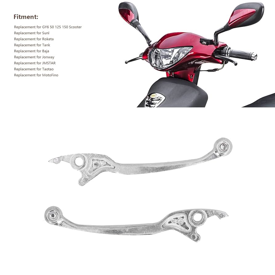 TABLZONE 2Pcs Motorcycle Brake Clutch Lever Set Black Aluminum Alloy For Smooth Control