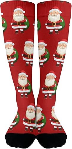 devor Womens Cotton Socks Cotton for Women's Socks Trouser Sock Cute Santa Claus Socks