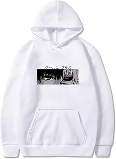 Bywenzai Hoodie Japan Anime Tokyo Ghoul  Pullovers Hoodie Loose Hip Hop Sweatshirt Punk Goth Streetwear Harajuku Women Tops