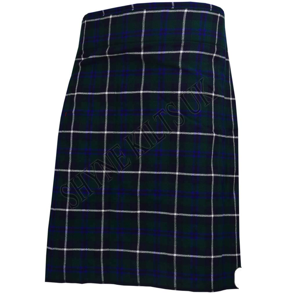 Shyne Kilts U.k Men's Blue 8 Yard Kilts Scottish Kilts 16Oz, Casual Kilt - Douglas (38")
