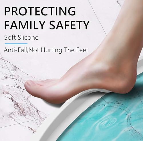 Miniatura 8 de Duzzy Presa de agua de umbral de ducha de 39 pulgadas, barrera de agua plegable para ducha, tapón de agua de silicona, protector contra salpicaduras