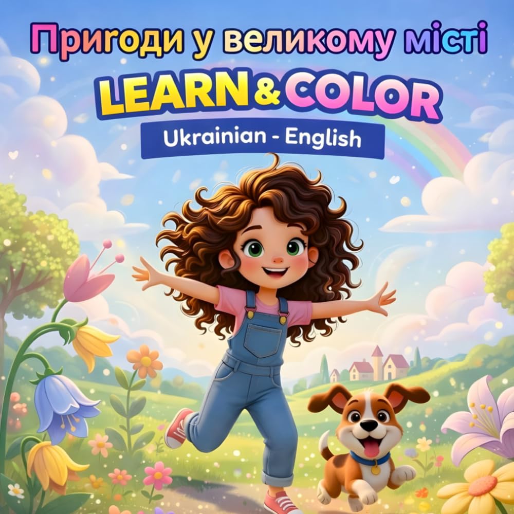 A Big City Adventure – A Bilingual Ukrainian–English Story and Coloring Book: From the Little Big Stories world (Little Big Stories: Luna Adventures)