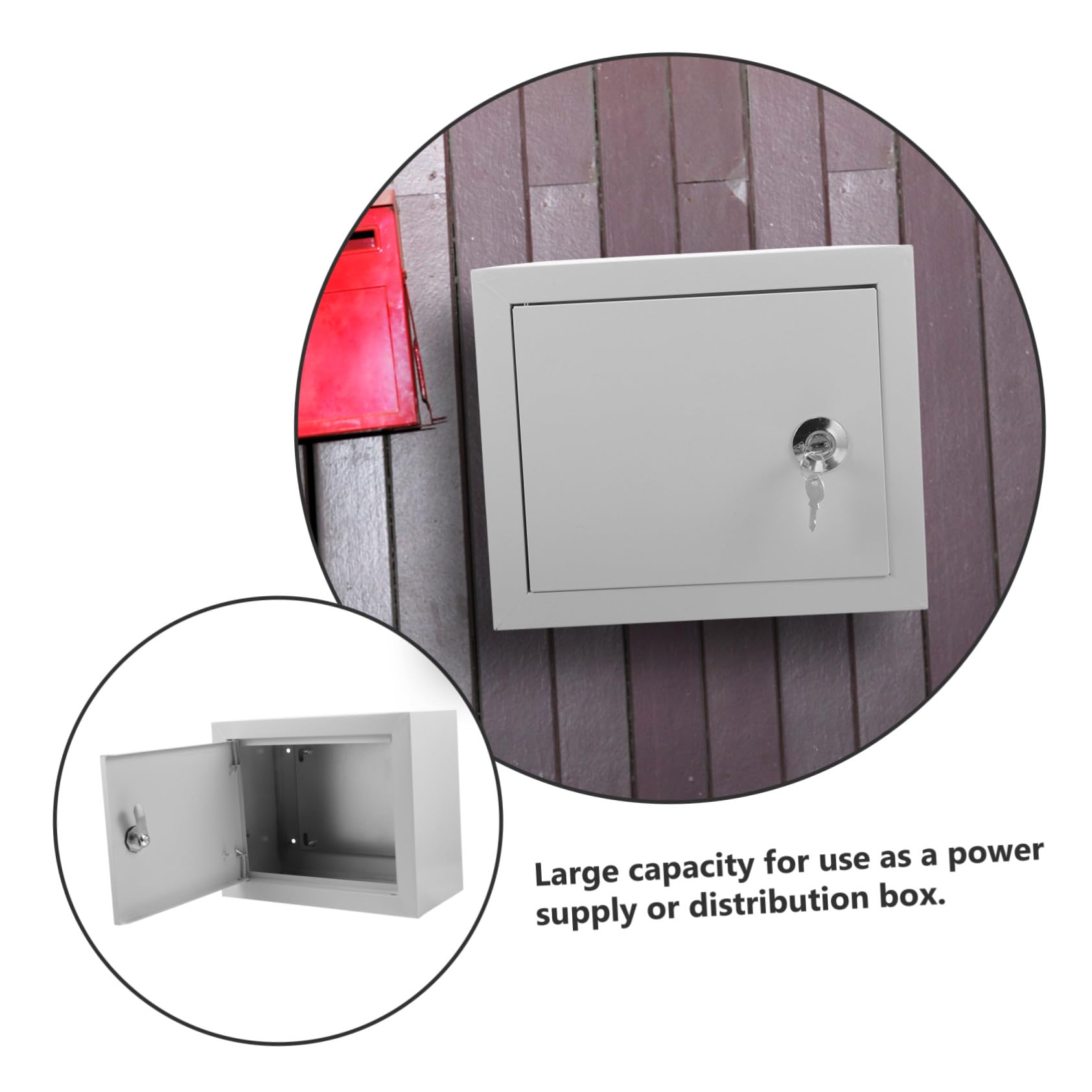 Caja de Conexiones Eléctricas para Exteriores Diseño Montado en Pared, Material Aluminio y Gran Capacidad Adecuado para Entornos Residenciales y Comerciales