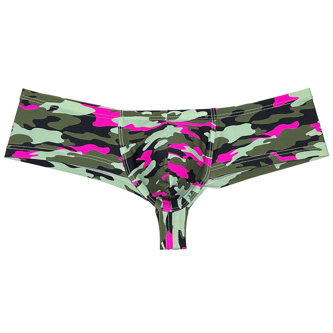 OROCOJUCOMen Cheeky Briefs Printed Body Boxer Thong Brazilian Bikini Mini Shorts Underwear Skimpy Boxers Trunks