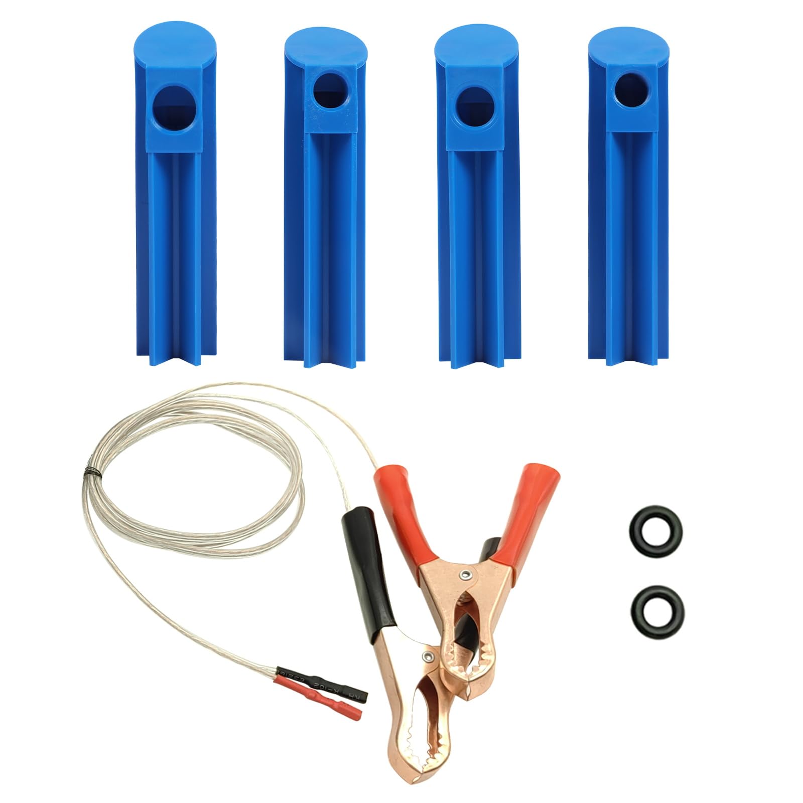 KAISAL Fuel Injector Adapter Car Injector Nozzle Flush Cleaner Adapter for Fuel Injector Tester Automotive DIY Cleaning Tool Kit,40 inch Cable, blue