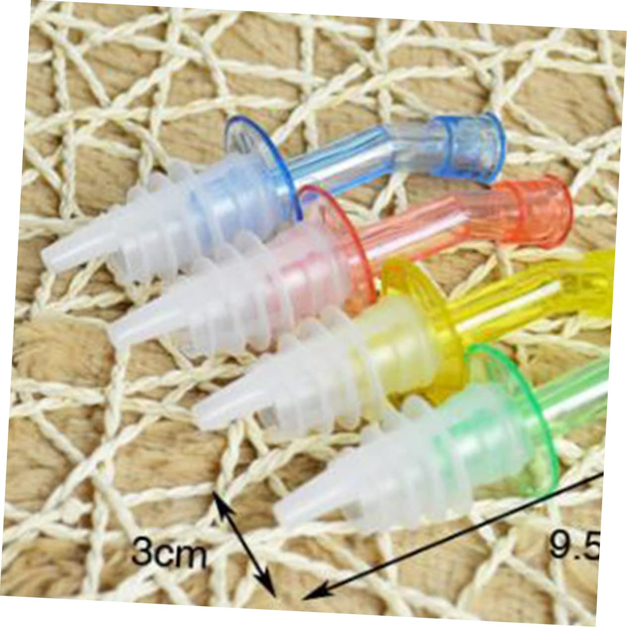SOLUSTRE 16pcs Silicone Wine Pourers Liquor Spouts Oil Stopper Sauce Bottle Nozzles for Liquor Oil Random Color
