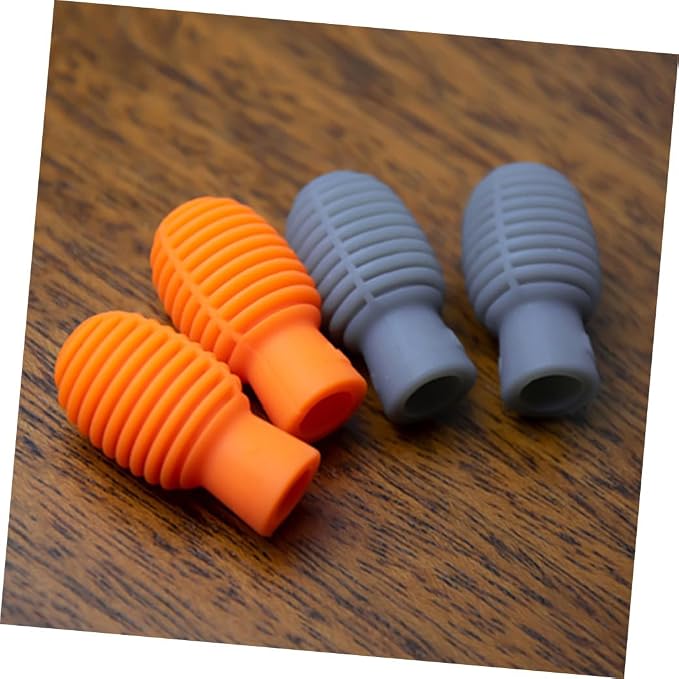 2 pares de cubiertas de silicona para baquetas miniatura 4