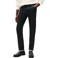 Tommy Hilfiger Uomo Jeans Denton Brent Black Straight Fit, Nero (Brent Black)