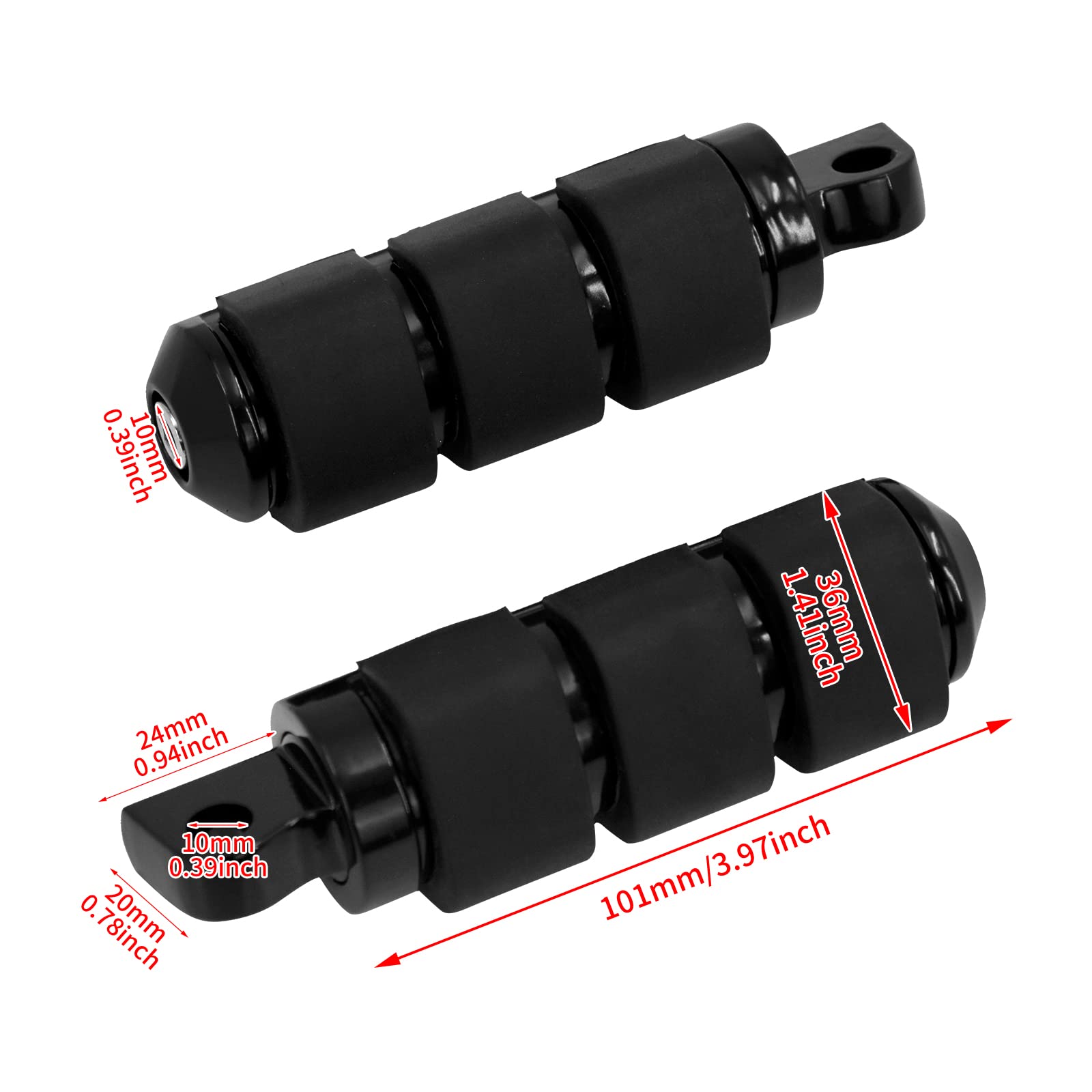 Pedane universali per moto da 10mm pedane poggiapiedi adatto per