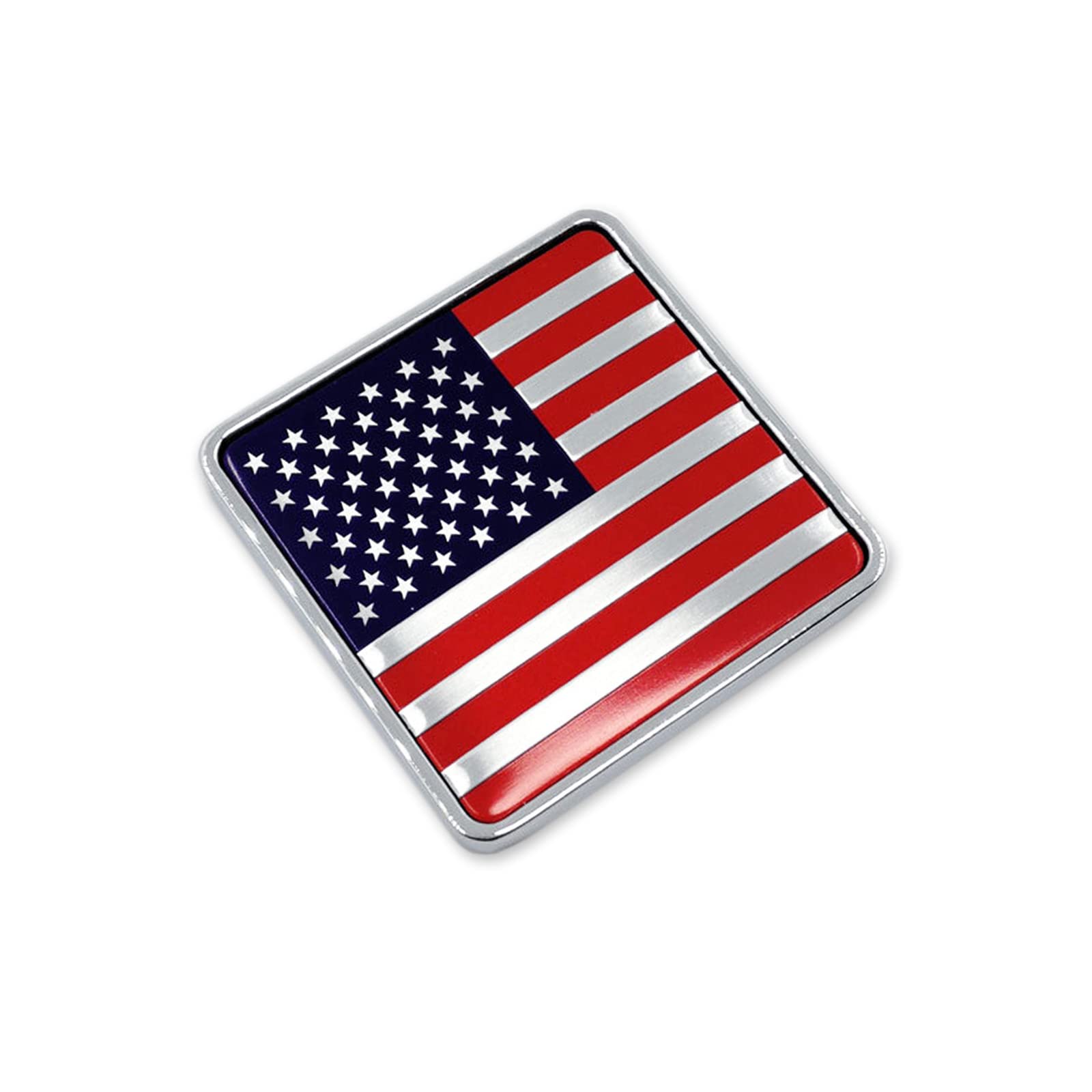 Sticker drapeau américain en métal 3D résistant pour pare-chocs auto