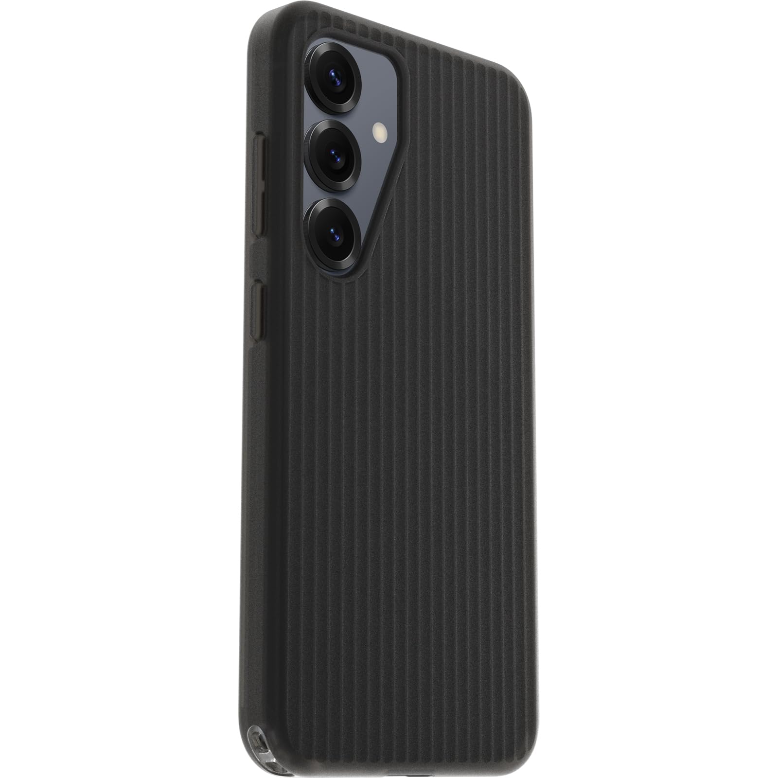 OtterBox Symmetry Series Schutzhülle für Samsung Galaxy S25, weich, Schwarz | Ultradünne Schutzhülle aus weichem Silikon für Samsung Galaxy mit erhöhten Kanten und Fallschutz