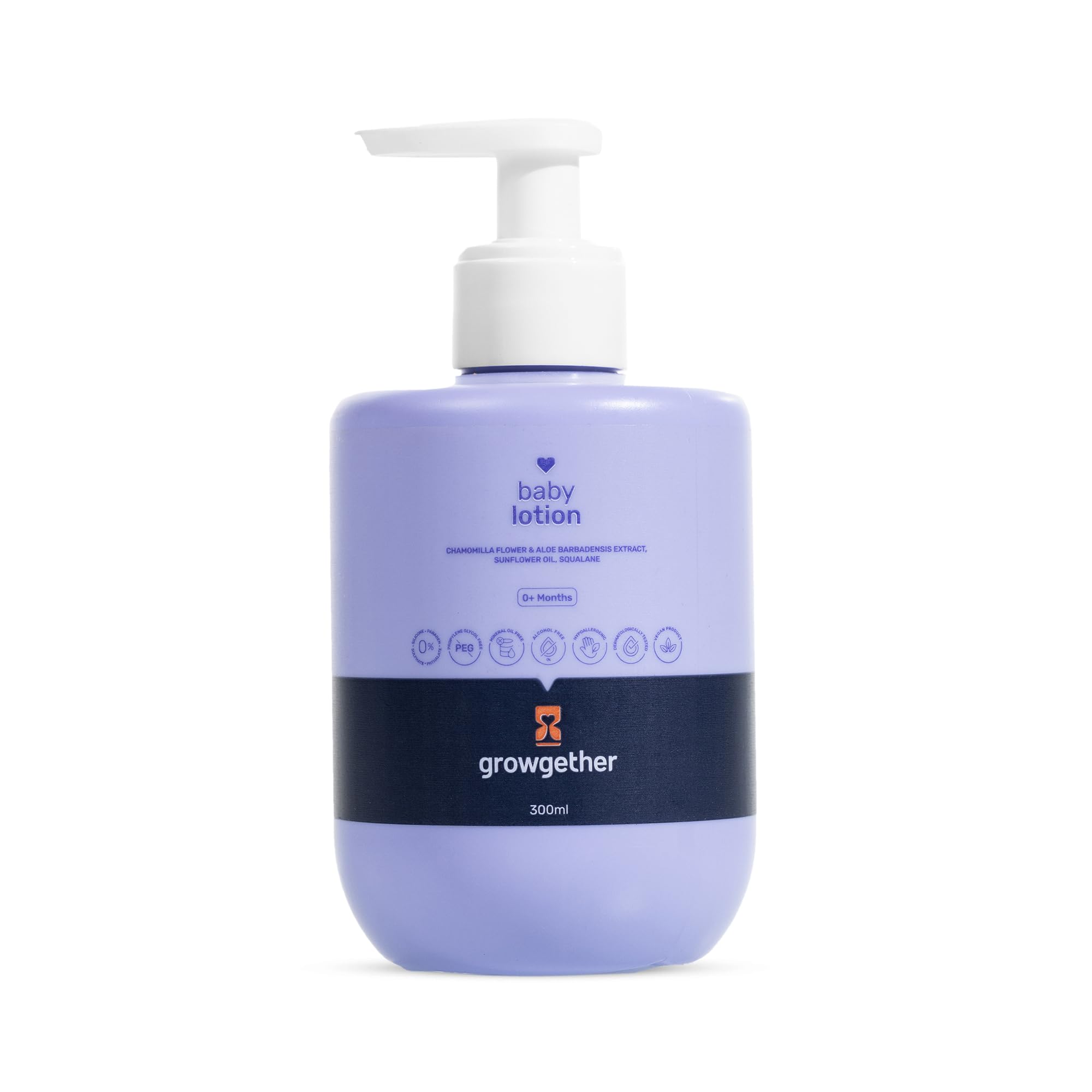 Baby Lotion 300ml | Newborn Lotion for 0+ Months | Dermatologist Tested, Pediatrician approved Hypoallergenic & Vegan | 8 Toxin-Free Formula | Non-Sticky Moisturizer | Suitable for baby’s delicate skin-image-2