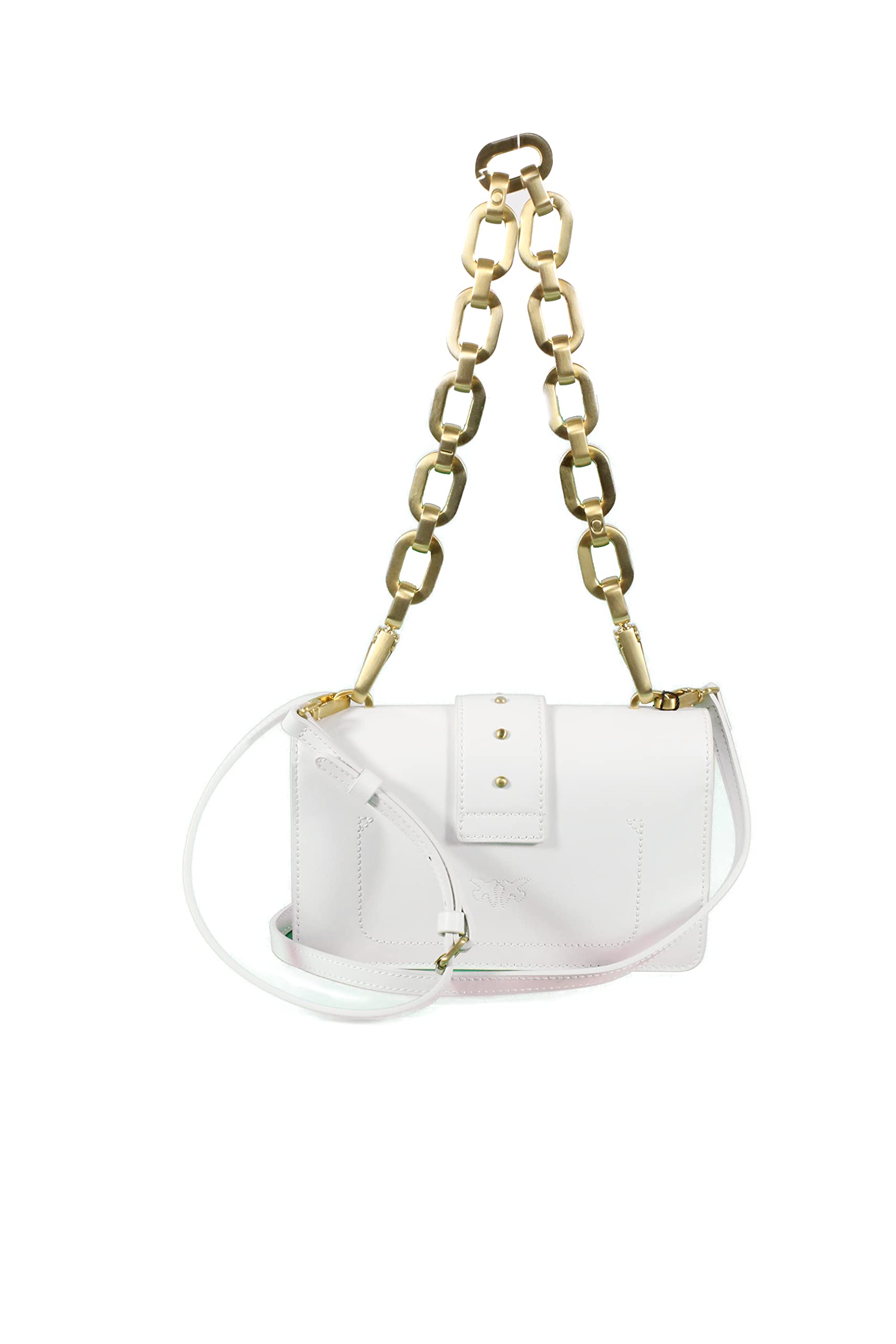 Bolso bandolera piel Pinko 1P22APY7GK BLANCO, Blanco/Blanco