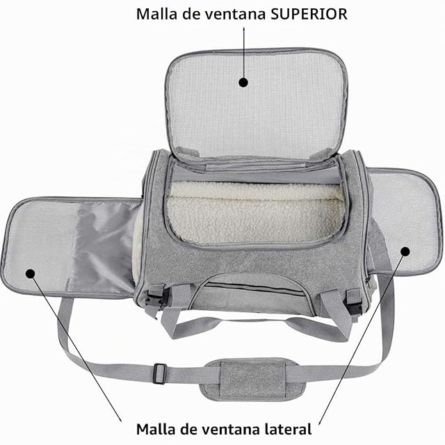 Foto 4 de 7 de ETOPARS Bolsa de Transporte Plegable para Mascotas, Bolsa de Transporte para Perros
