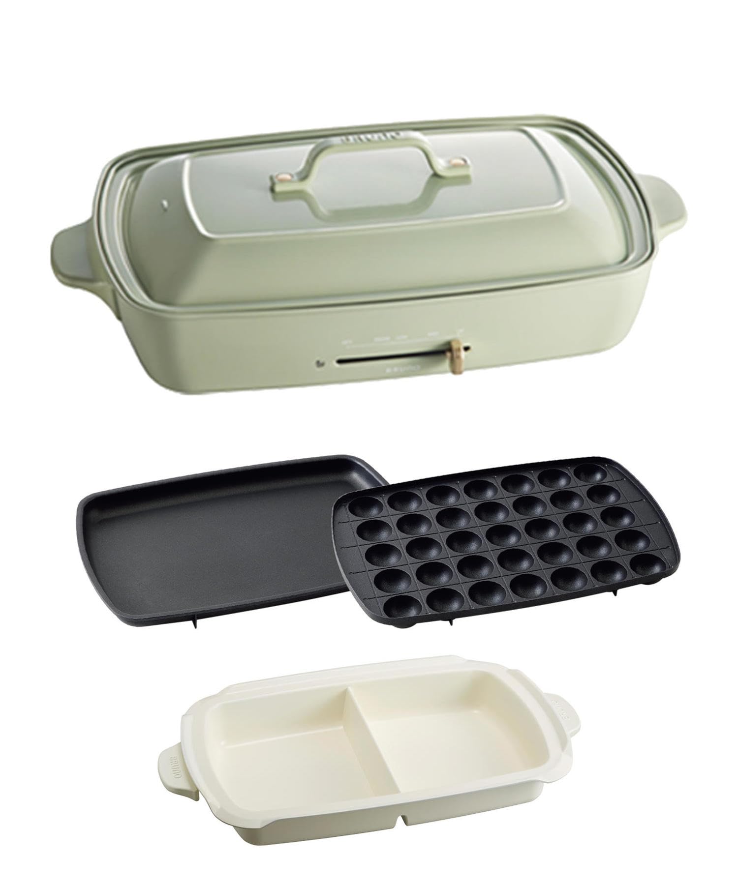 BRUNO ホットプレート グランデサイズ ミントグレー BOE026 Amazon 