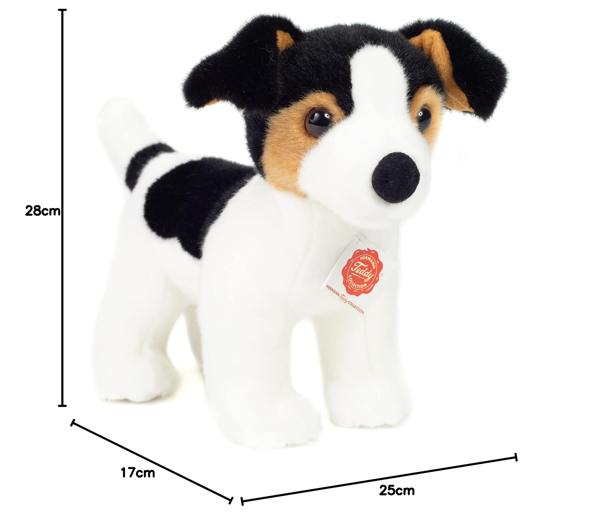 Teddy Hermann 91967 Jack Russell Terrier Puppy 28 cm Cuddly Toy