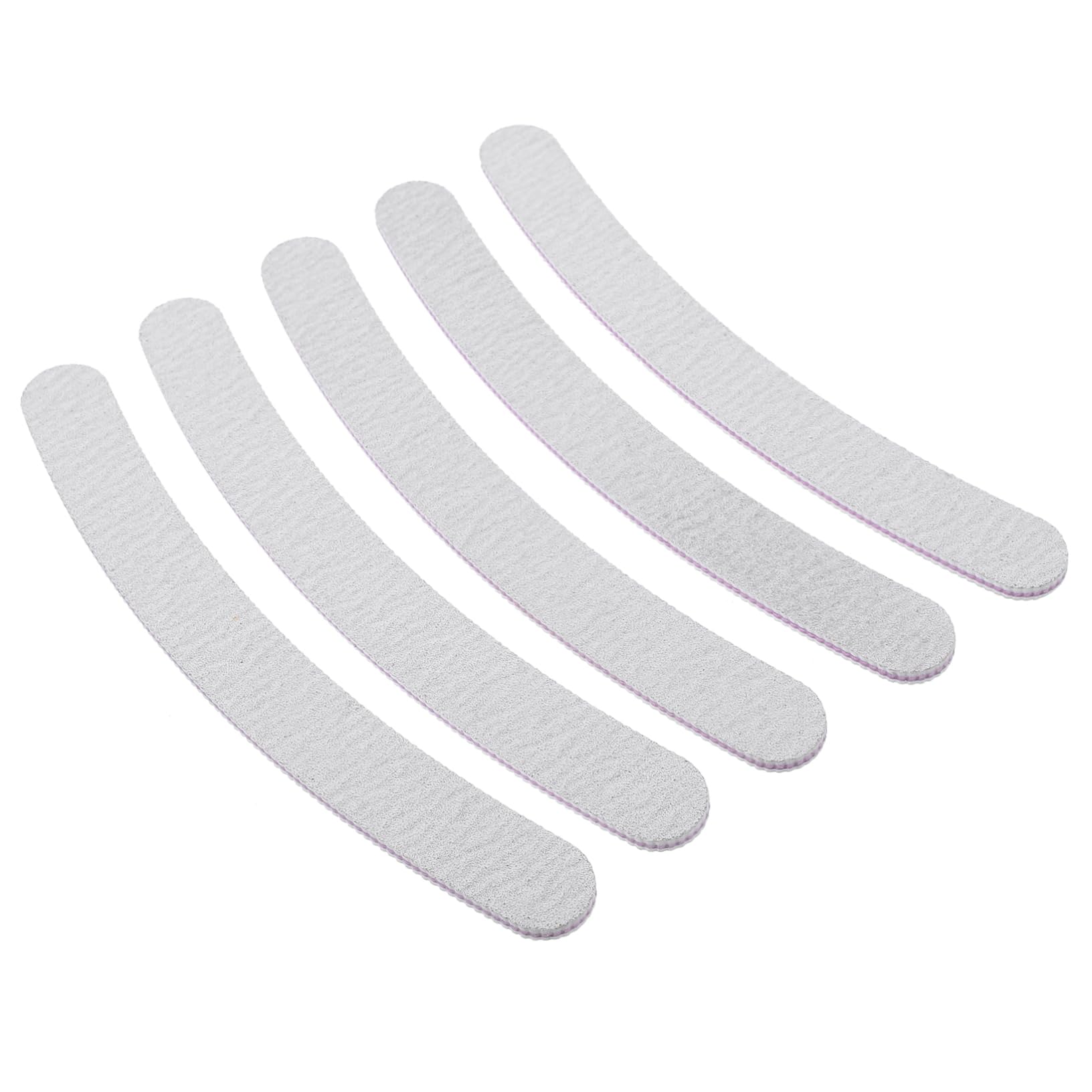 PACKOVE 5Pcs Nail Sanding Files Curve Banana Shape Grit Random Colors for Nail Art Manicure Random Color