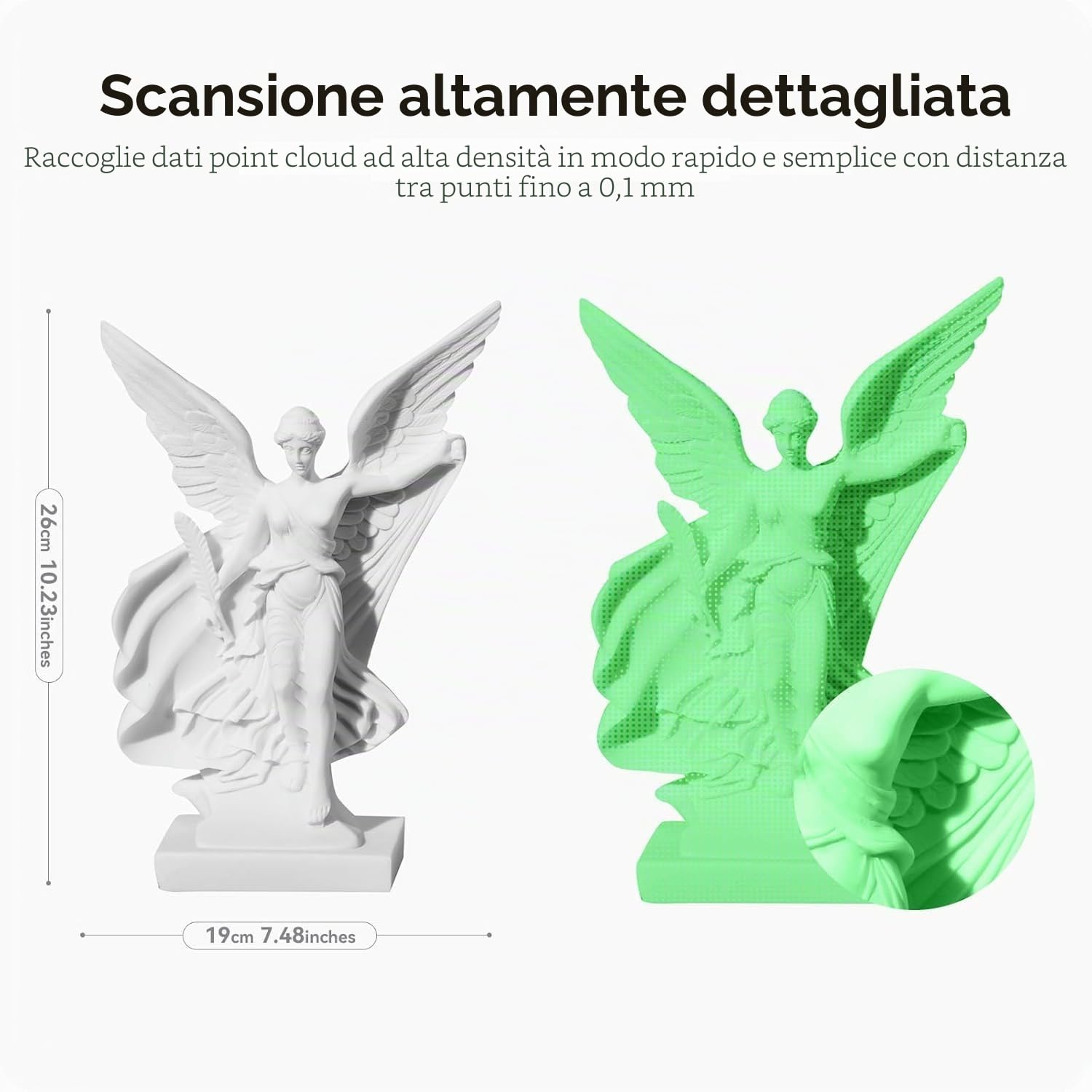 Creality 3D Scanner Ferret Pro, scanner 3D ufficiale CR Scan Ferret Pro, scansione wireless, tracciamento anti-vibrazione, scansione a colori veloce, precisione di 0,1 mm
