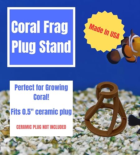 Vista 15 de Chatelet REEFSHAPE - Soporte para enchufe de fragmentos de coral para estabilidad de coral, paquete de 5 soportes para fragmentos de sustrato