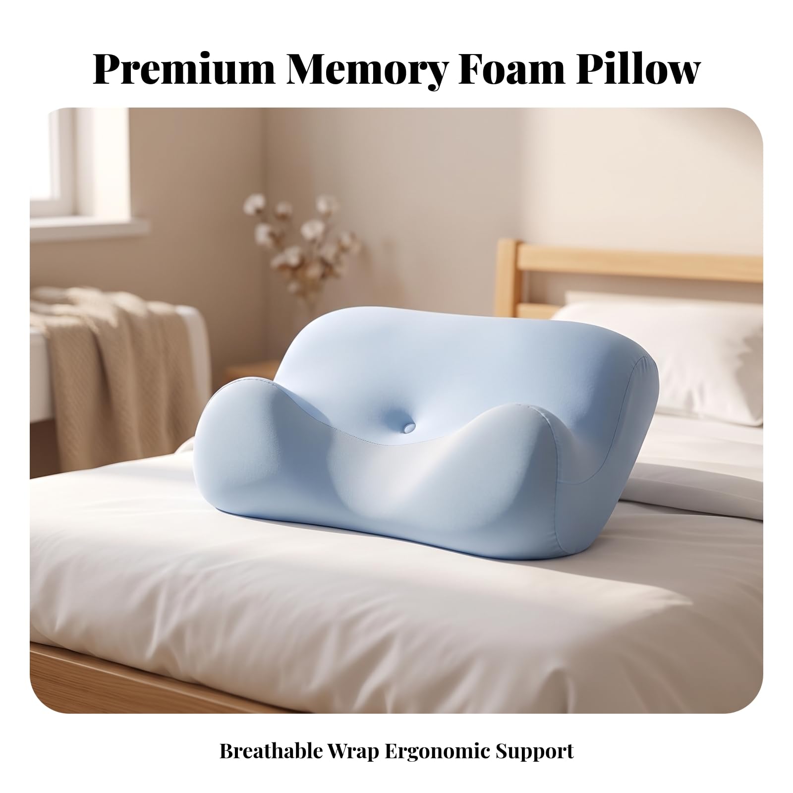 Cuscino con Memory Foam Ergonomico