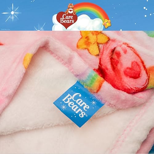 Miniatura 5 de Franco Collectibles Care Bears - Manta de felpa súper suave, 62 x 90 pulgadas, (producto oficial)