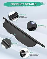 Vista 303 de Powerty Cubierta de Carga para Accesorios Kia Sportage 2023-2025 2026, Textura de Lona Cubierta Retráctil para Maletero Trasero de Carga de Equipaje