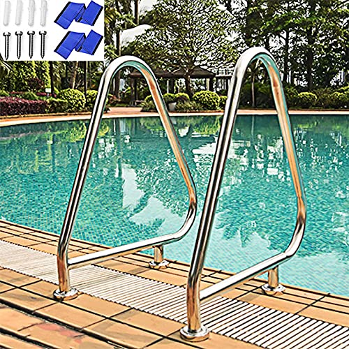 Baranda para piscina acero inoxidable 2 pcs miniatura 1