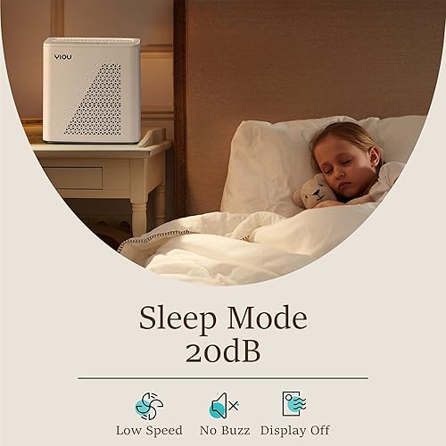 Miniatura 6 de YIOU Purificador de aire para el hogar, habitación grande de hasta 547 pies cuadrados, filtro de aire True HEPA H13 de 20 dB, limpiador de olores