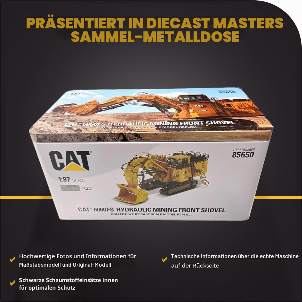 Diecast Masters 1:87 HO Model Cat 6060 Hydraulic Mining Front Shovel, 85650