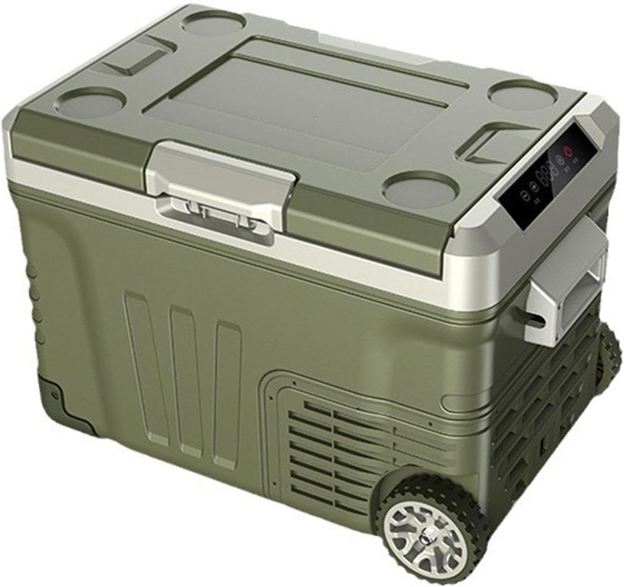 Mini Fridge, Compressor Car Refrigerator 12V/24V Refrigerated Outdoor Mobile Refrigerator Electric Coolers for Truck Van RV Camper SUV Travel Camping Road Trips,35L