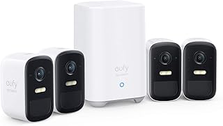eufy Security, eufyCam 2C 4-Cam Kit, Wireless Home Security System with 180-Day Battery Life, HomeKit Compatibility, 1080p HD, IP67, Night Vision, No Monthly Fee