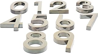 FOYTOKI 10pcs Number Plate Label Stickers Front Door Decor Locker Decorations Mailbox Address Numbers Address Number Plaque Process Number Sign Number Plate Sign Mailbox Number Decal House